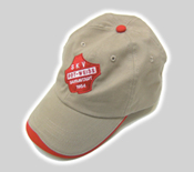 Triangle Sandwich Cap dunkelkhaki/rot